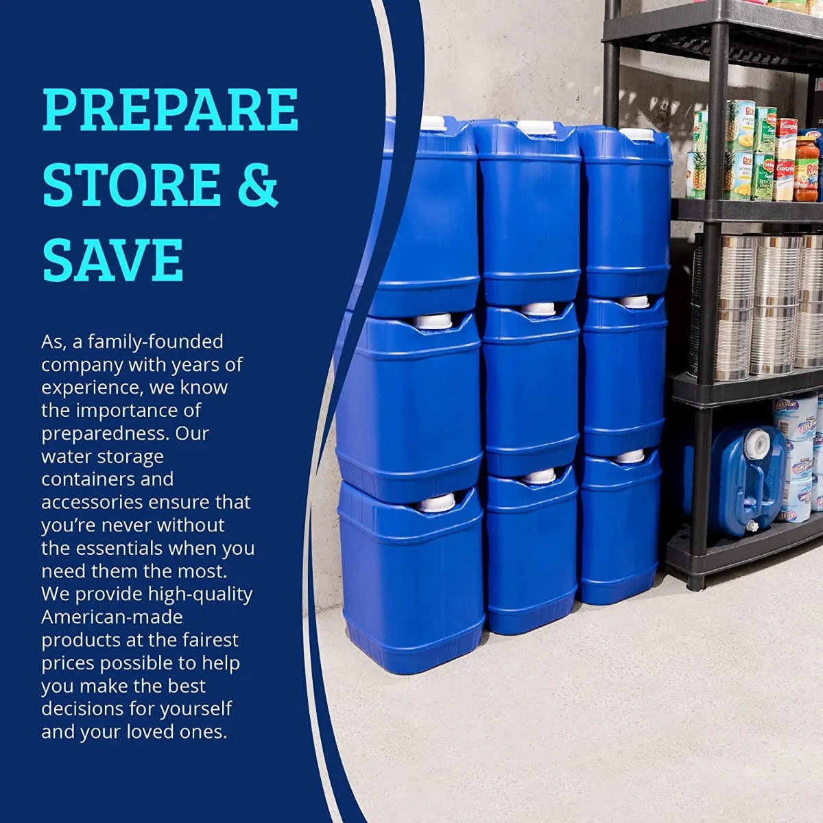 40-Gallon Stackable Water Container Essentials Kit