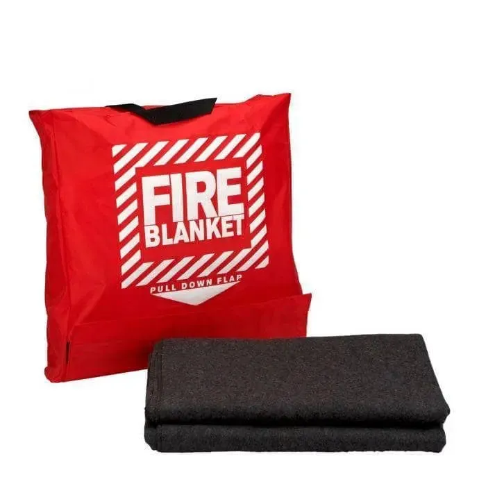 ACME - 62"X 80" Wool Fire Blanket In Hanging PouchWoolen Fire Blanket