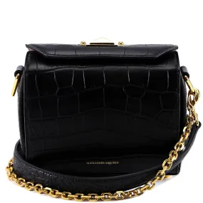 Alexander McQueen Croc Embossed Box Bag