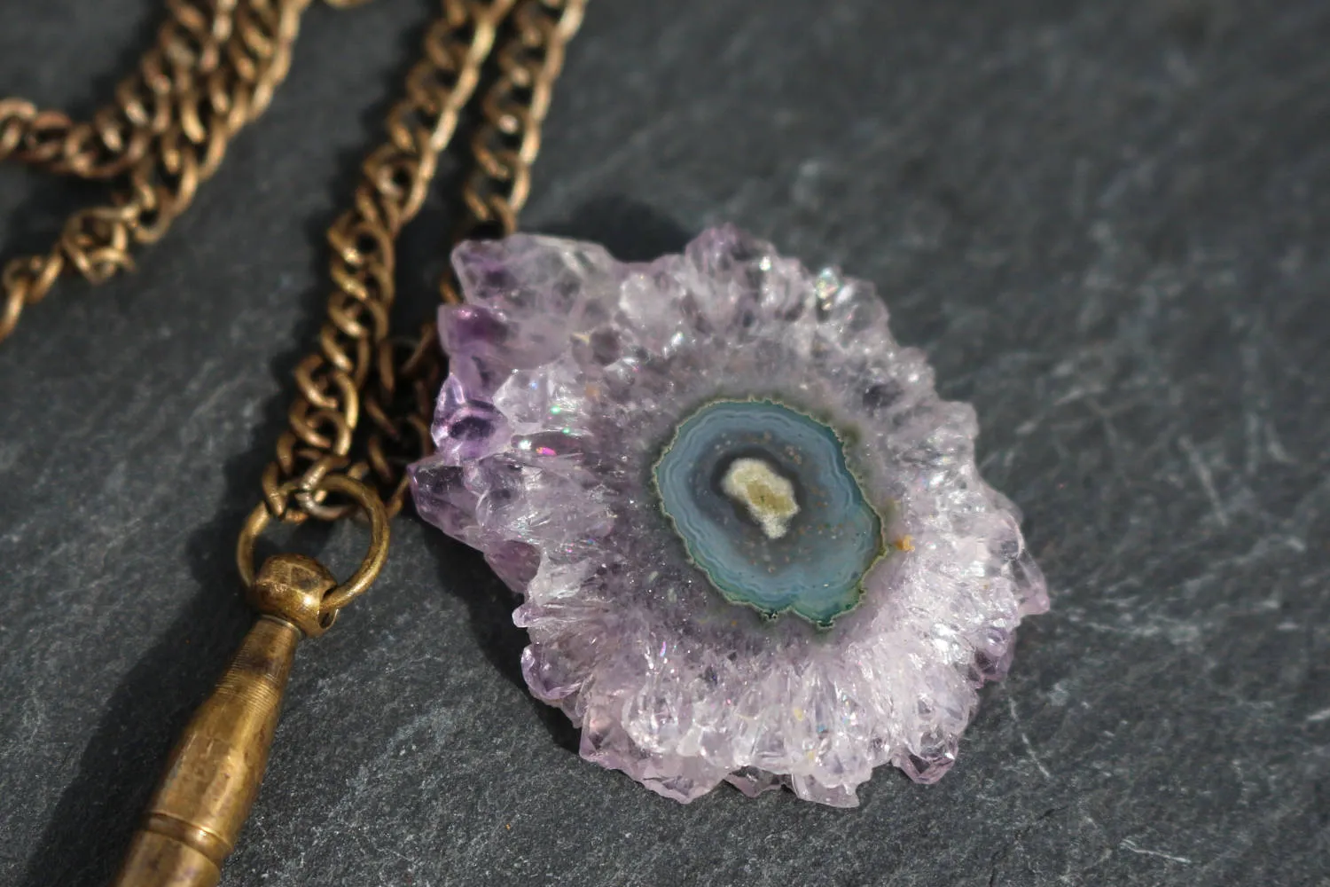 Amethyst Stalactite || Stalactite Slice || Crystal Flower || Amethyst Slice || Raw Amethyst || Druzy Stalactite || Agate Slice || Ornamental