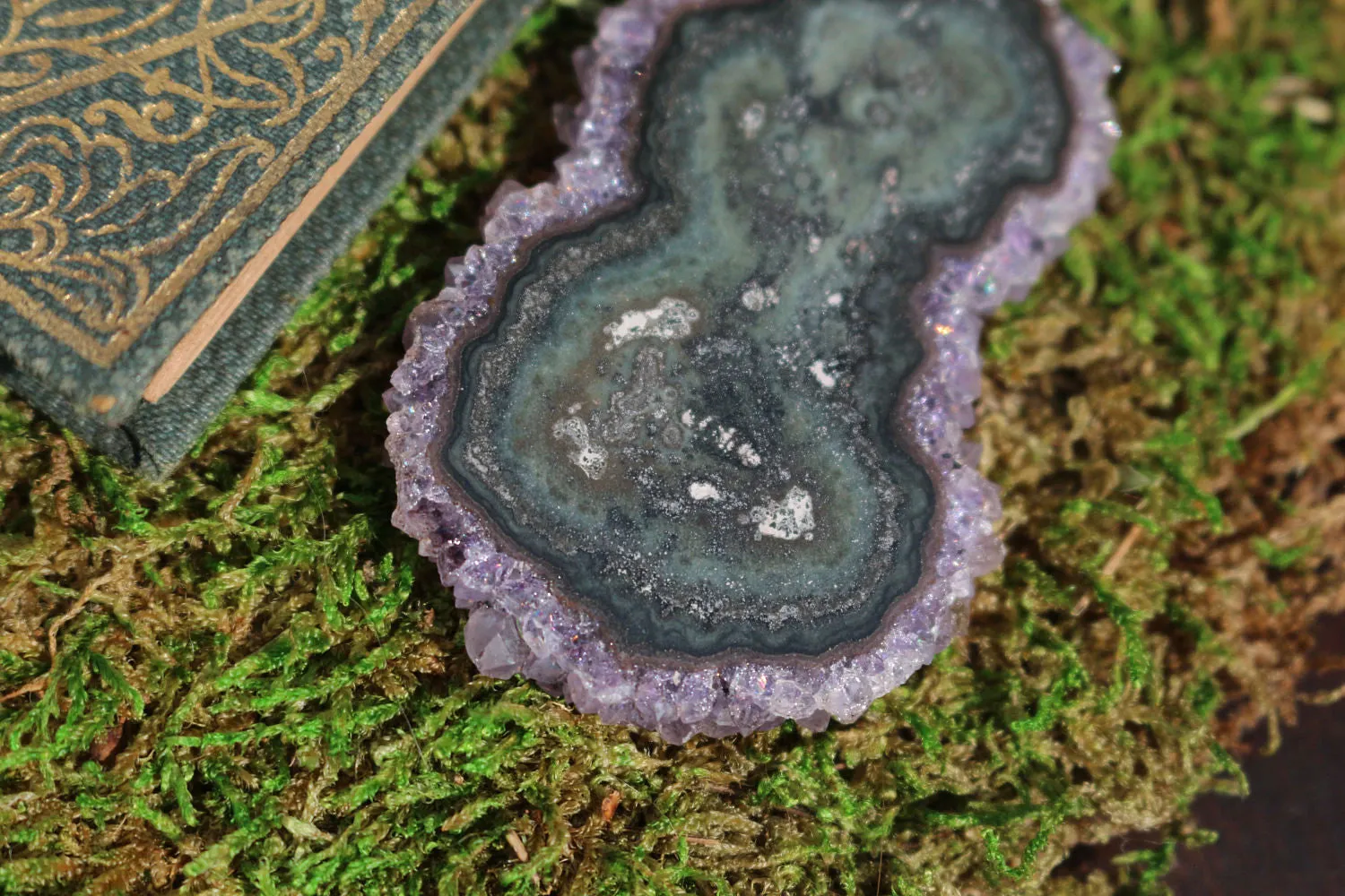 Amethyst Stalactite || Stalactite Slice || Crystal Flower || Amethyst Slice || Raw Amethyst || Druzy Stalactite || Agate Slice || Ornamental