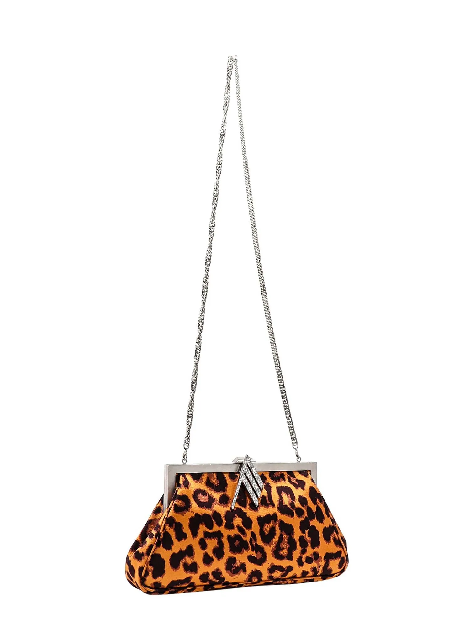 Attico Leopard Print Clutch Bag