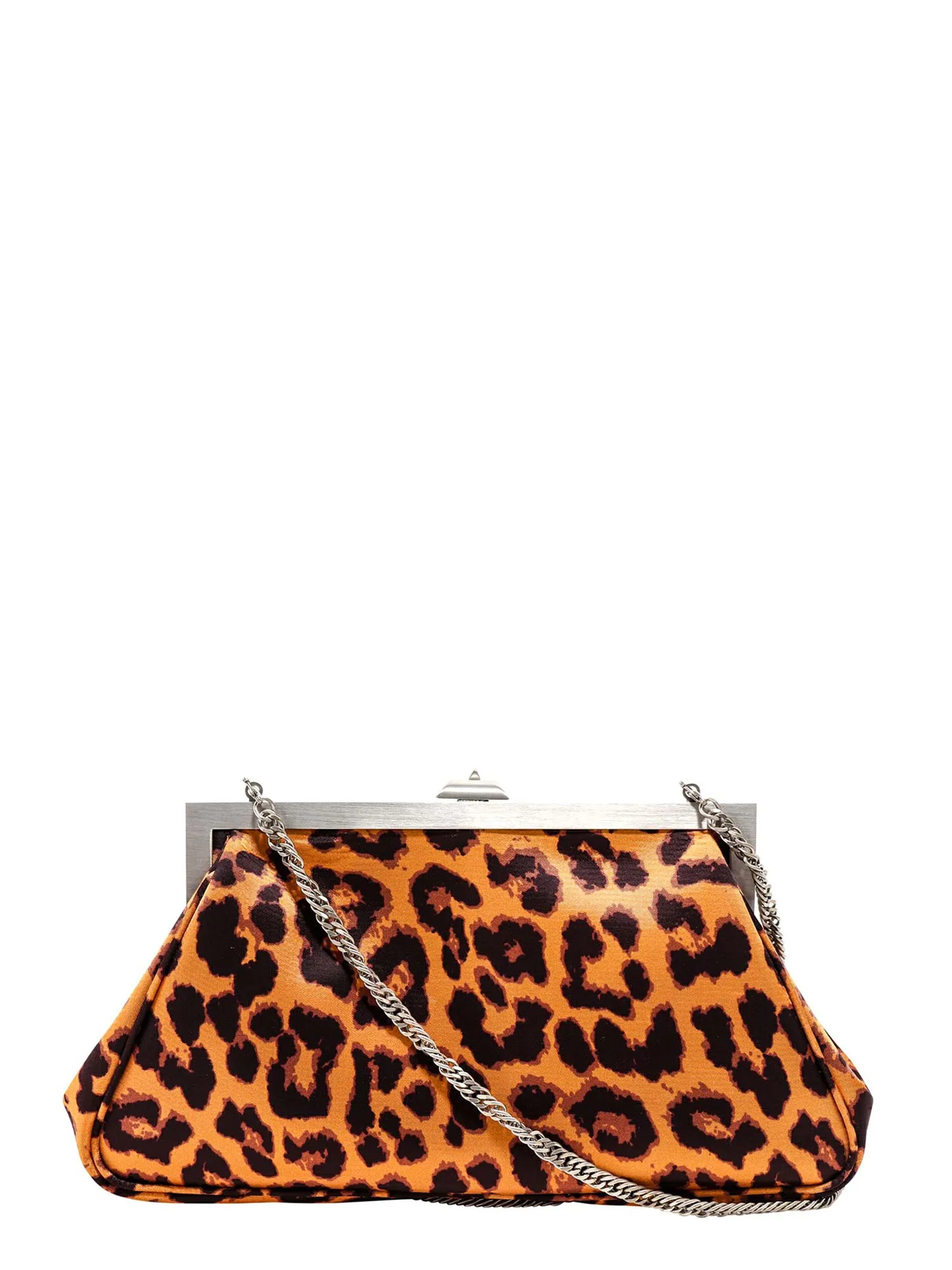 Attico Leopard Print Clutch Bag