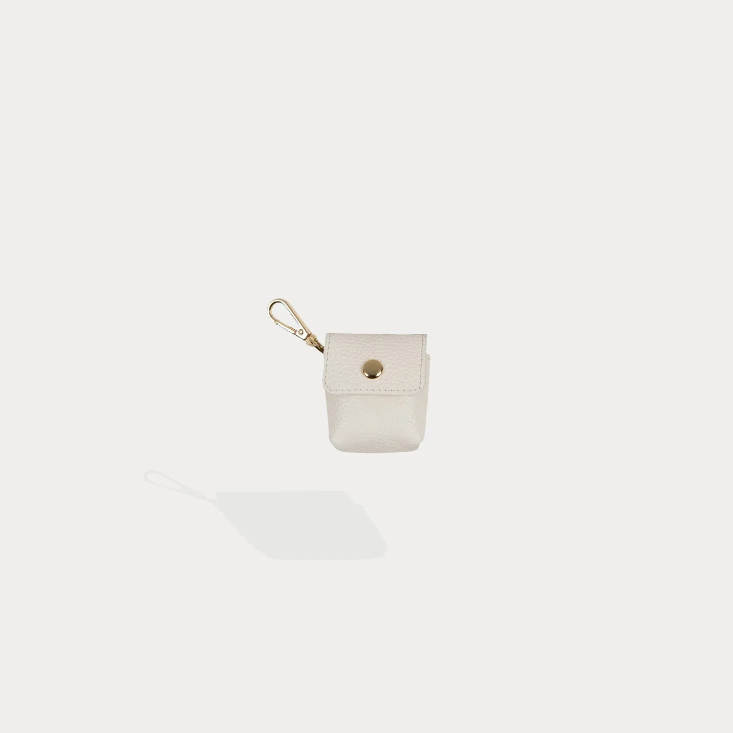 Avery AirPods Clip-On Pouch - Ivory/Gold