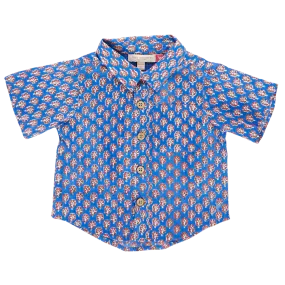 Baby Boys Jack Shirt - Blue Lisbon Ditsy