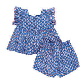 Baby Girl Elsie 2-Piece Set - Blue Lisbon Ditsy