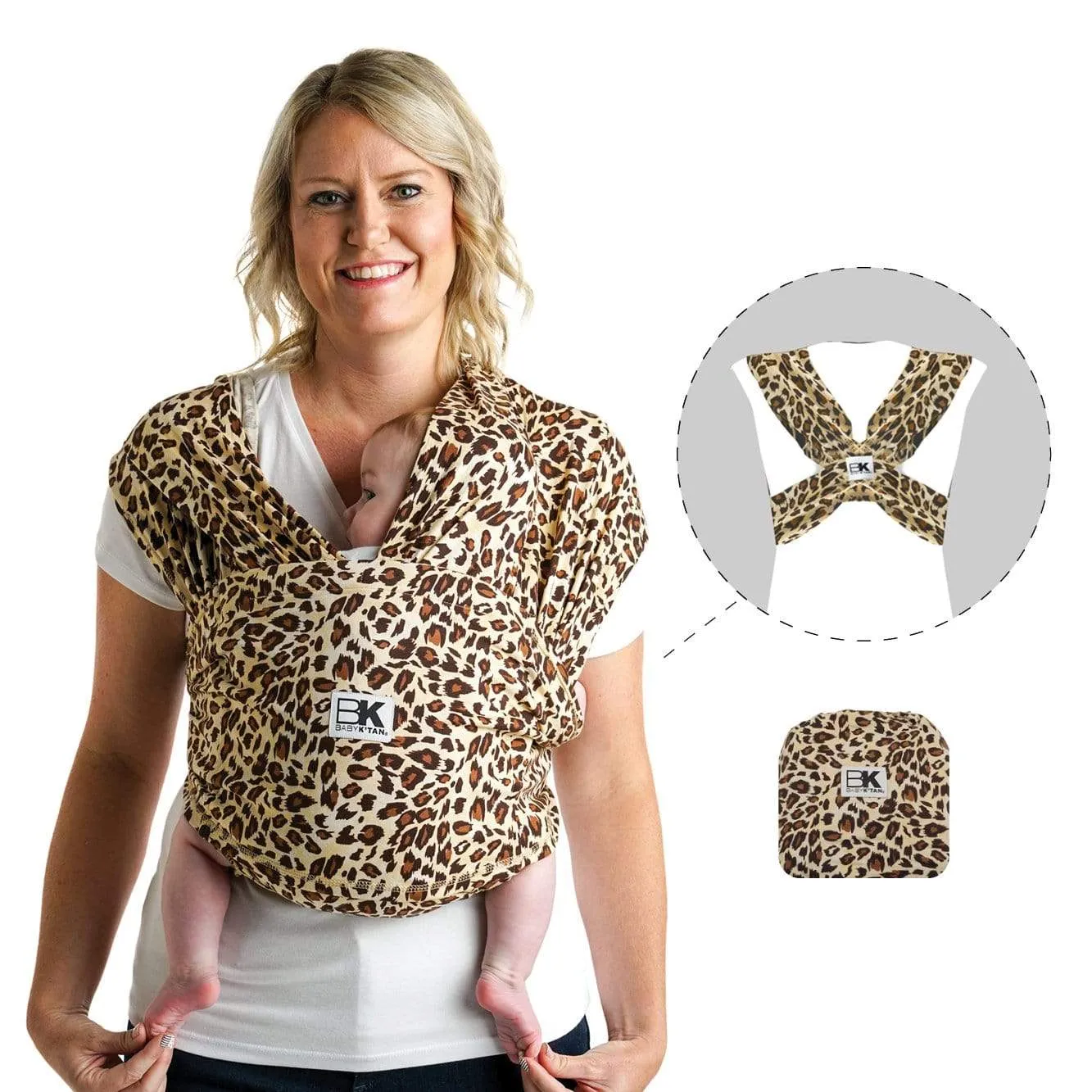 Baby K'tan Print Baby Carrier in Leopard Love