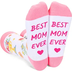 Best Mom Ever Socks, Mom Gift, Mom Socks Mothers Day Gift, Funny Socks for Mom, Mother Birthday Gift