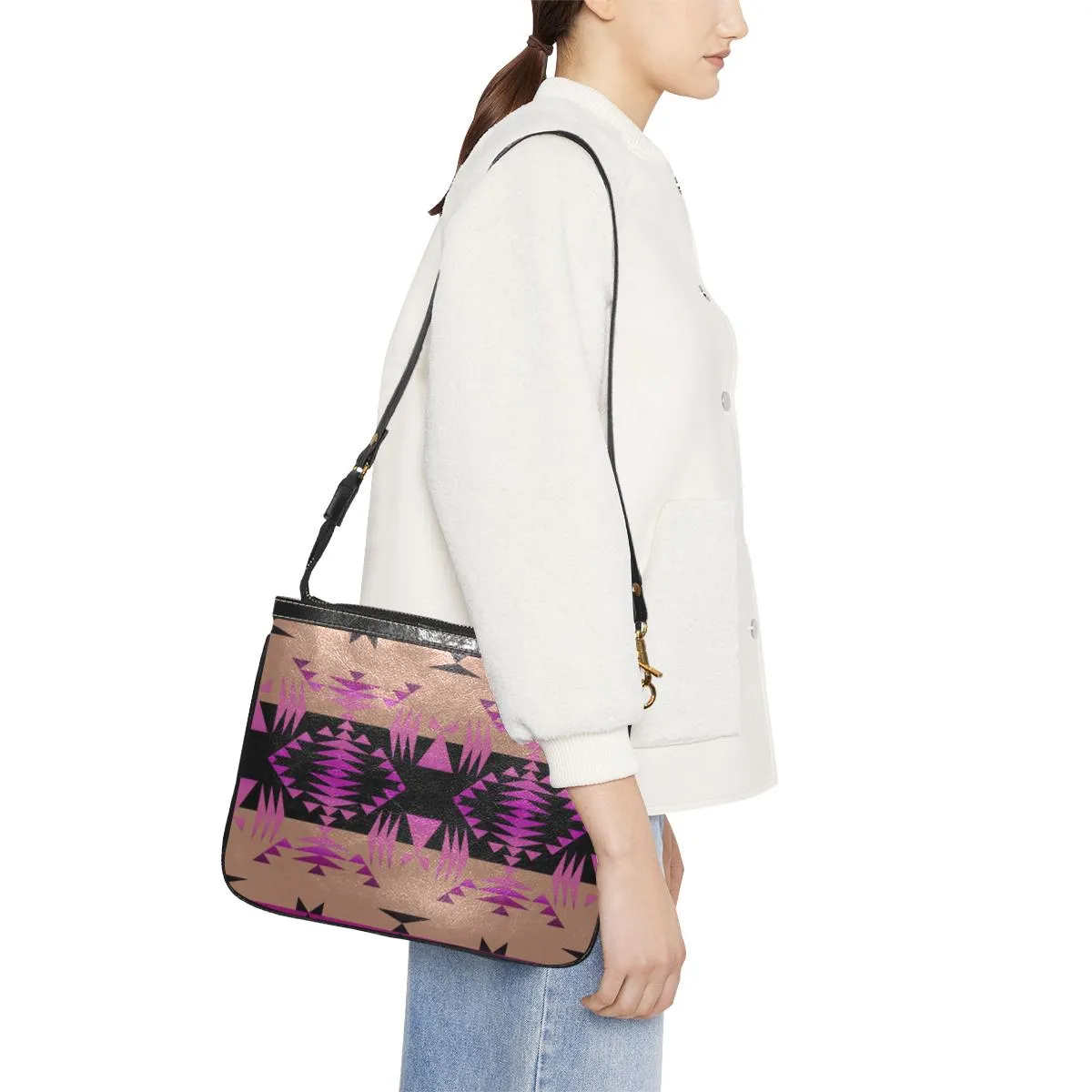 Between the Mountains Berry Small Shoulder Bag