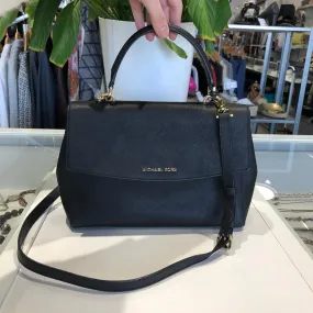 Black Saffiano Satchel