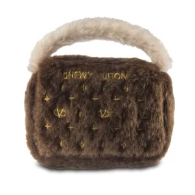 Brown Chewy Vuiton Bag Dog Toy