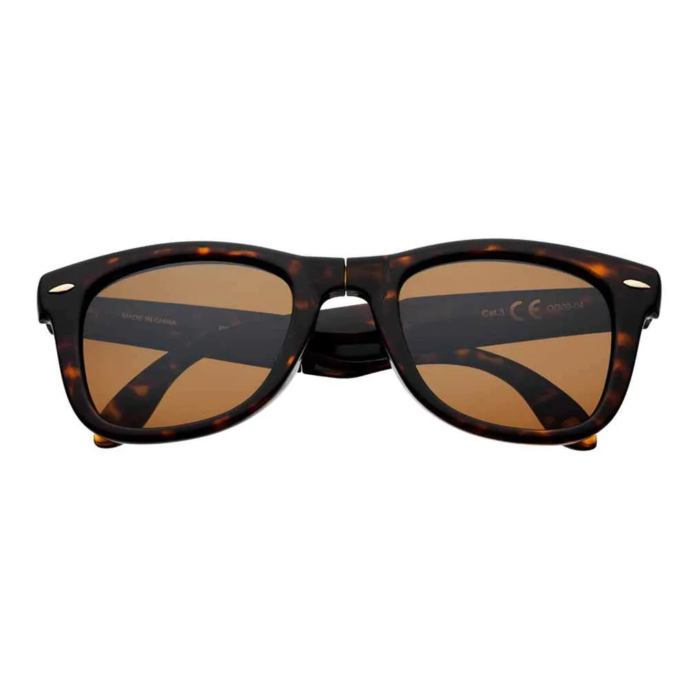 Brown Polarized Folding Sunglasses