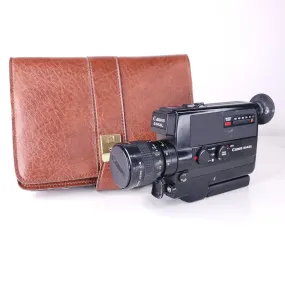 Canon 514XL Super 8 Camera Professionally Serviced and Fully Tested With Premium Italian 1970's Leather bag