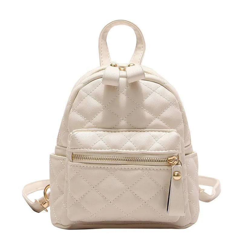 Casual All-match Embroidered Backpack For Young Ladies