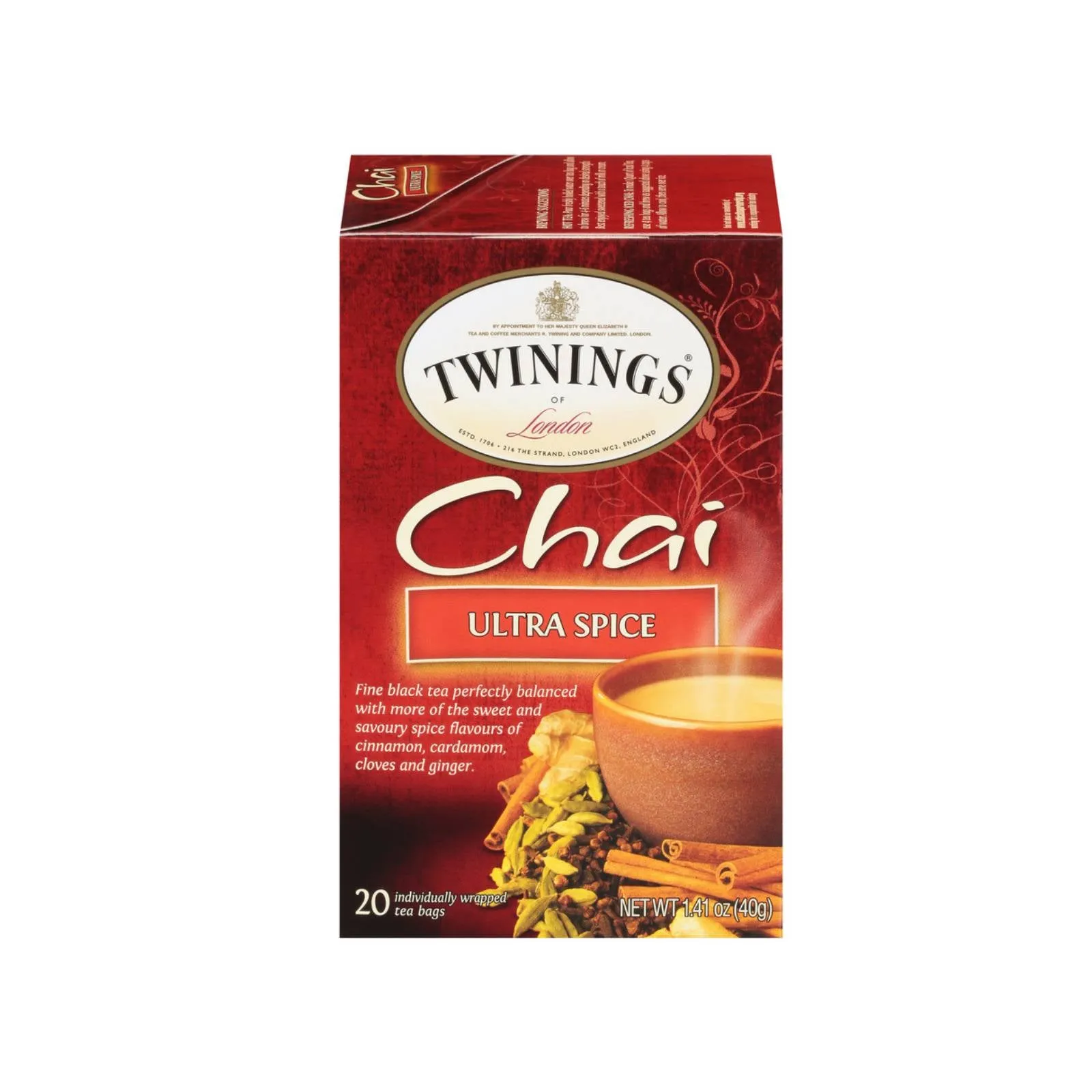 Chai Ultra Spice Black Tea (International Blend) - 20 Envelopes