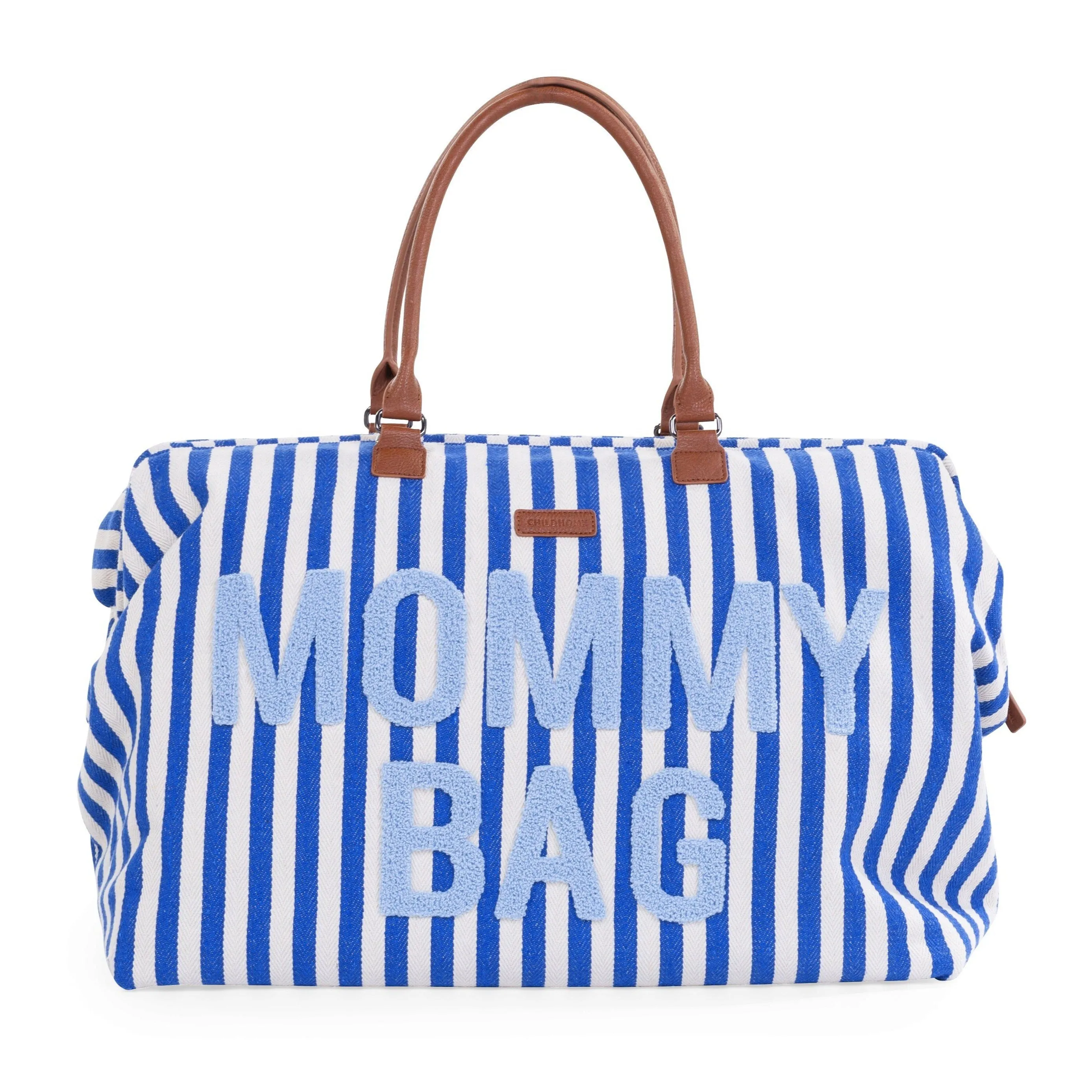 Childhome Weekend Bag Mommy Bag Nursing Bag | Stripes Electric Blue /Light Blue