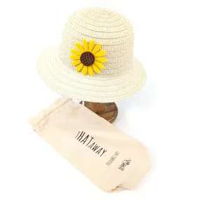 Childs Sunflower Foldable Hat