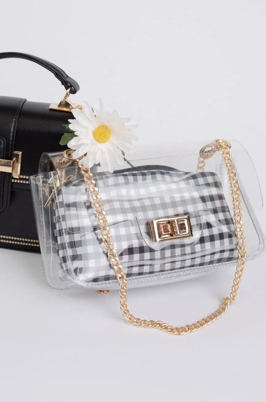 Complete Transparency Gingham Bag