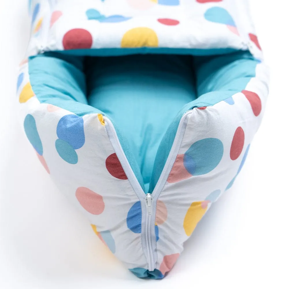 Cotton Carrier Nest / sleeping bag, Polka Dot ( Newborn - 3 Months)