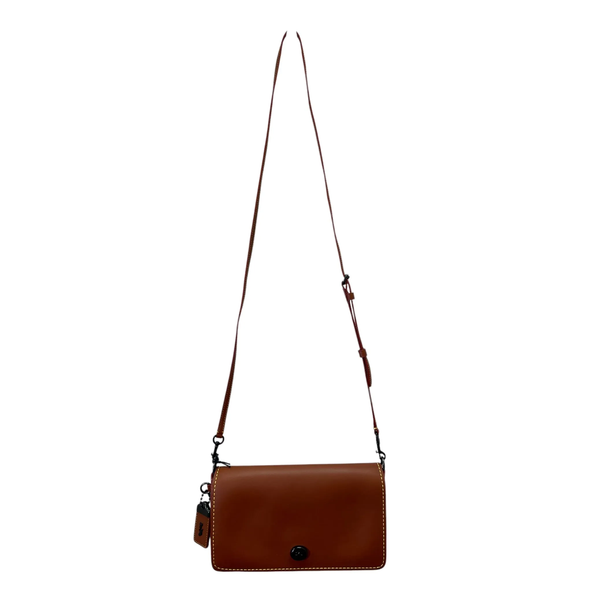 Crossbody Designer By Coach In Brown, Size:Small