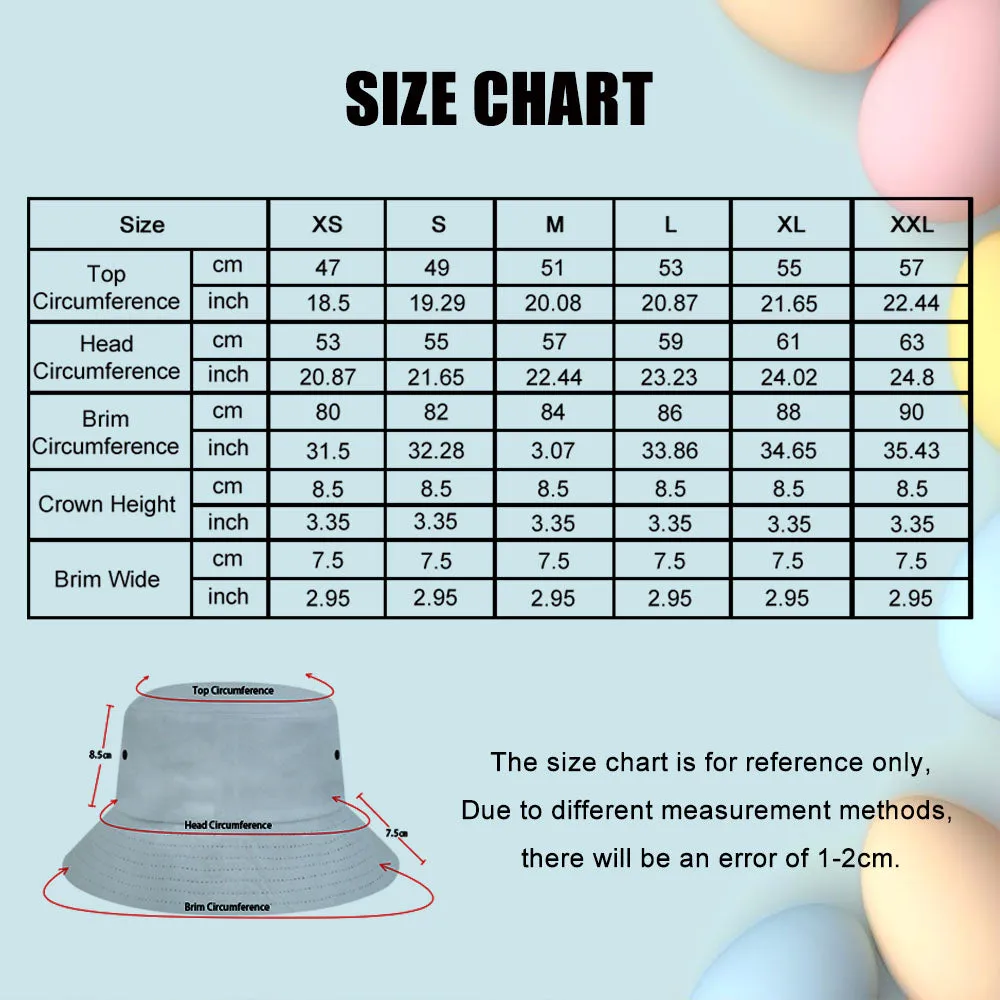 Custom Bucket Hat Photo Bucket Hat Personalised Wide Brim Outdoor Summer Cap Hiking Beach Sports Hats Gift for Lover