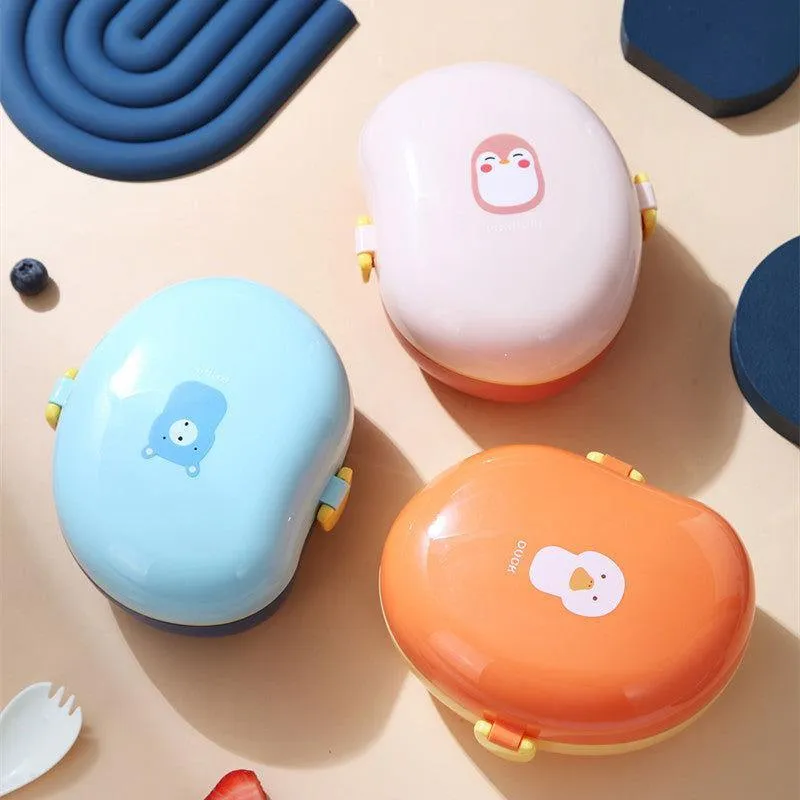 Cute Duck Plastic Lunch Box for Kids 🦆