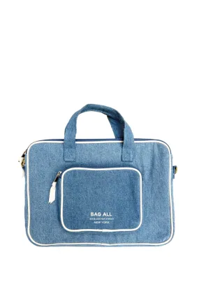 Denim 13" Laptop Case with Handle & Charger Pocket