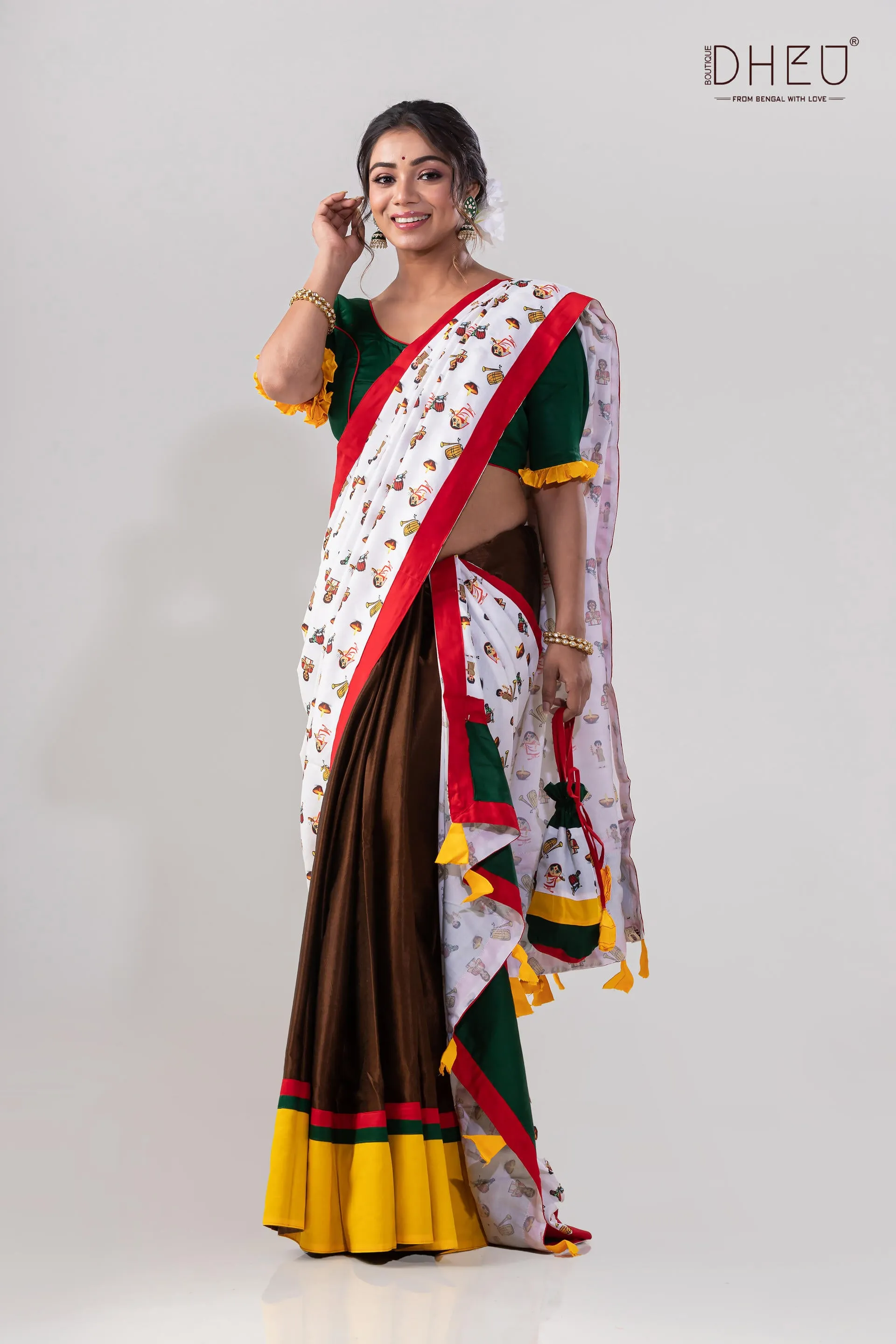 Dheu Exclusive -Designer Mekhela Sador