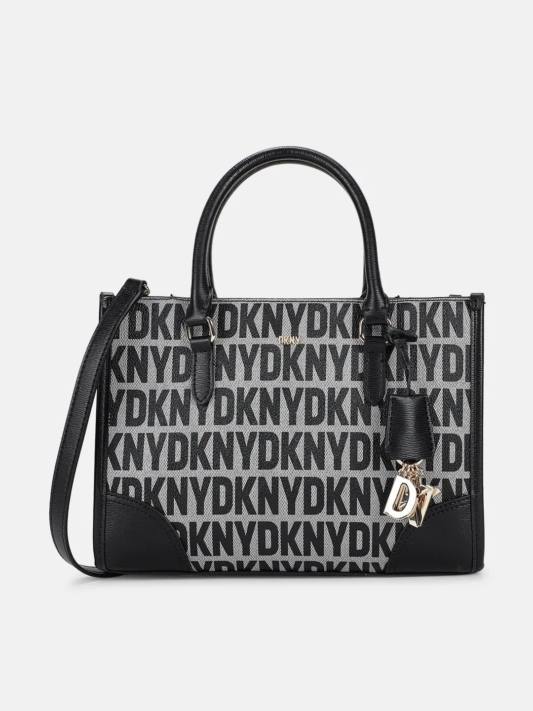 Dkny Women Black Printed Shoulder Bag