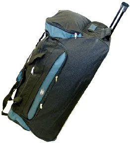 Duffle Bag with Large wheels with Shoulder Strap