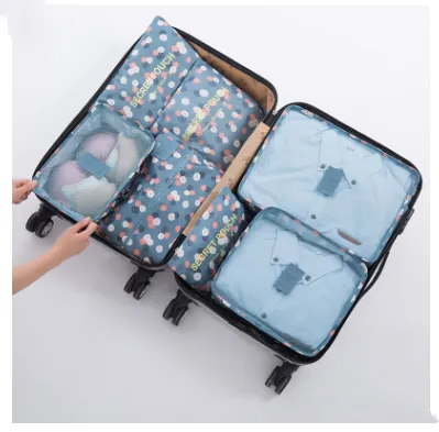 Durable Waterproof Nylon Packing Cube Travel Organizer Bag