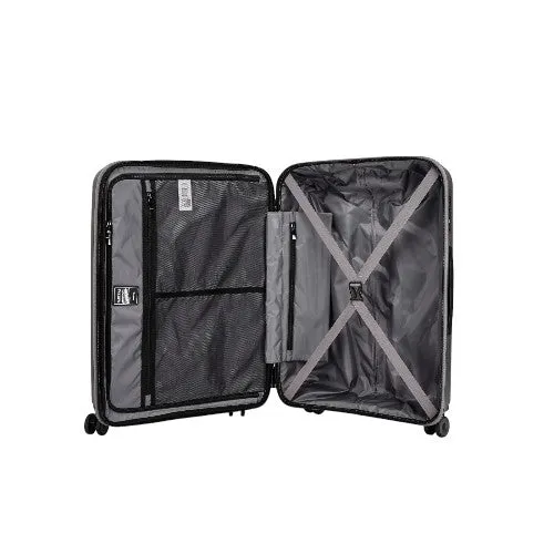 Eagle PP ABS Hard Shell Large Suitcase with TSA Lock and 4 Spinner Wheels - 28"