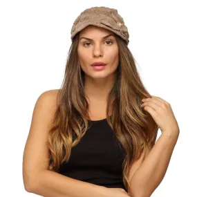 Fabseasons Tan Foldable Cotton Fancy Cap