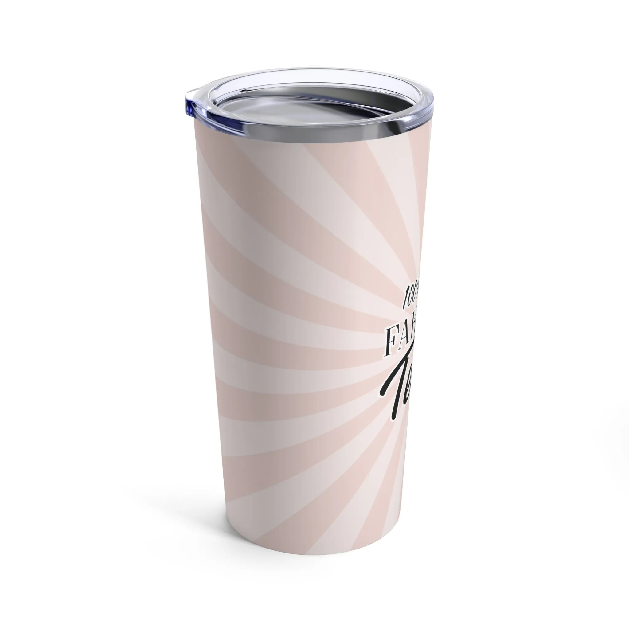 Fake Dom Tears Tumbler - Blush Pink