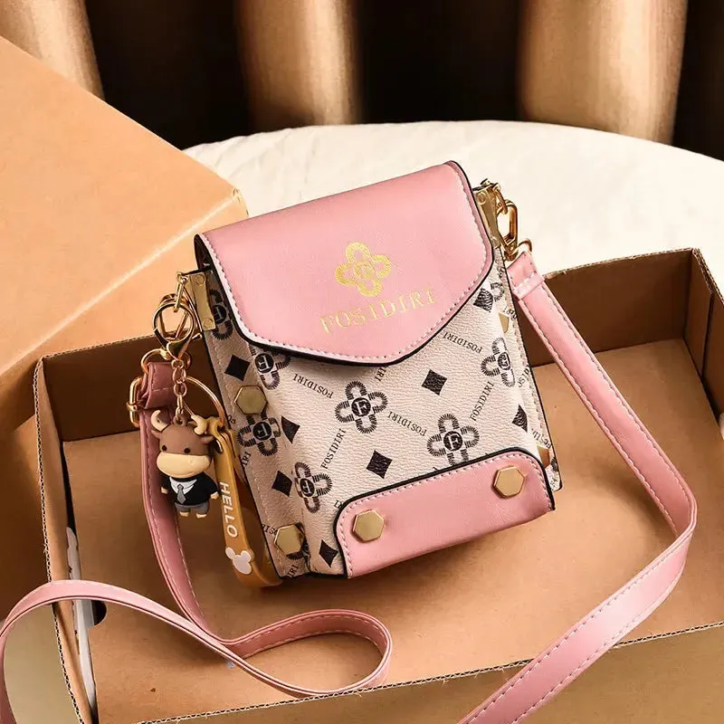 Fashion Women Handbag Crossbody Bag Fashion Women Pattern Shoulder Bag Hardware Chain Strap Color Block Messenger Handbag Composite Crossbody Bag Waist Bag