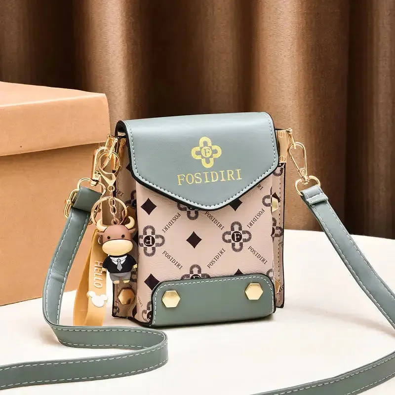 Fashion Women Handbag Crossbody Bag Fashion Women Pattern Shoulder Bag Hardware Chain Strap Color Block Messenger Handbag Composite Crossbody Bag Waist Bag