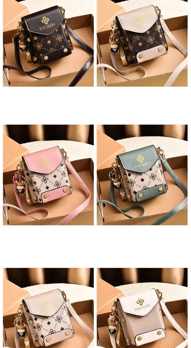 Fashion Women Handbag Crossbody Bag Fashion Women Pattern Shoulder Bag Hardware Chain Strap Color Block Messenger Handbag Composite Crossbody Bag Waist Bag