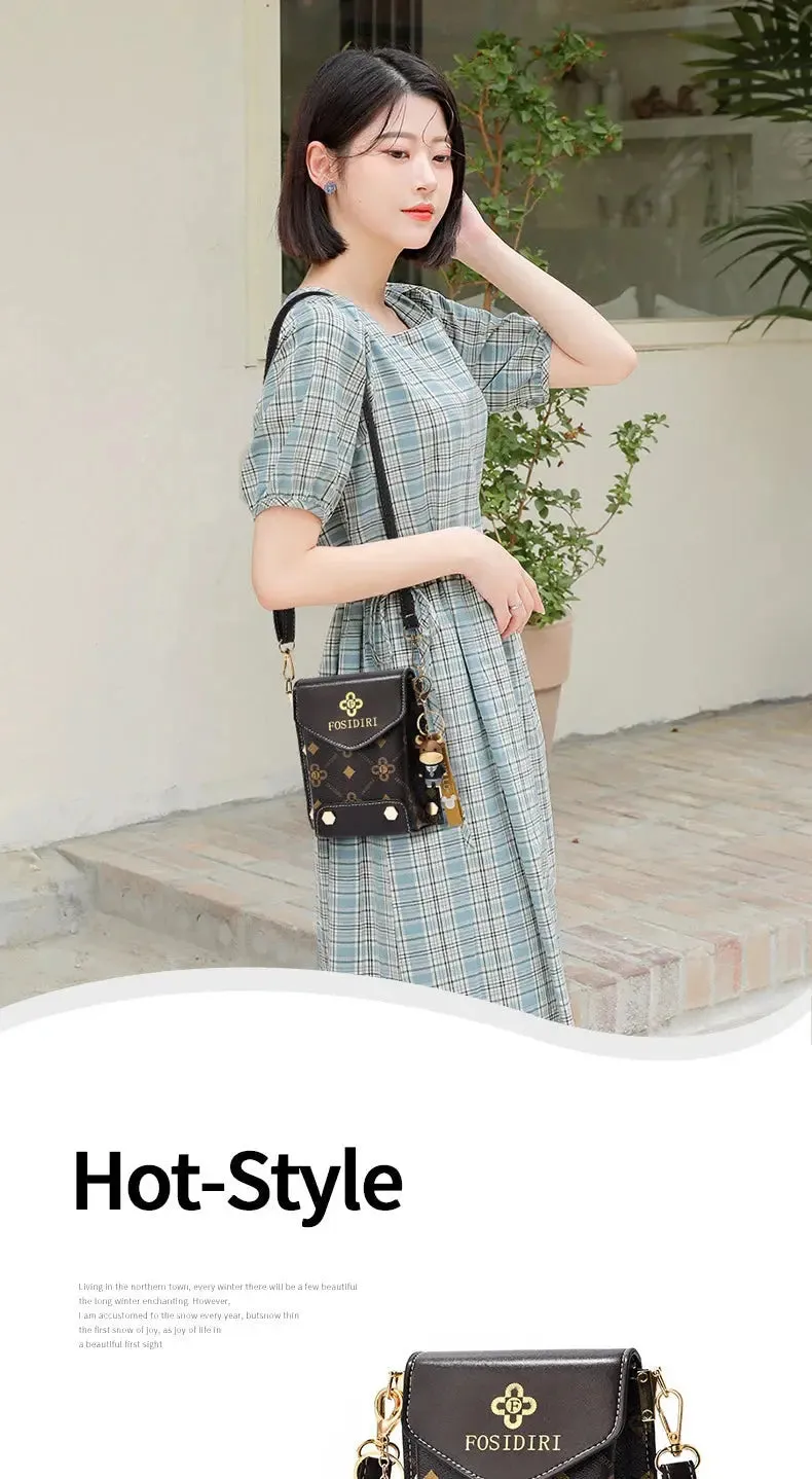 Fashion Women Handbag Crossbody Bag Fashion Women Pattern Shoulder Bag Hardware Chain Strap Color Block Messenger Handbag Composite Crossbody Bag Waist Bag