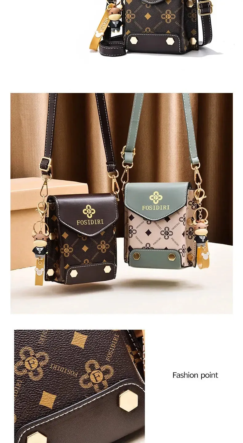 Fashion Women Handbag Crossbody Bag Fashion Women Pattern Shoulder Bag Hardware Chain Strap Color Block Messenger Handbag Composite Crossbody Bag Waist Bag