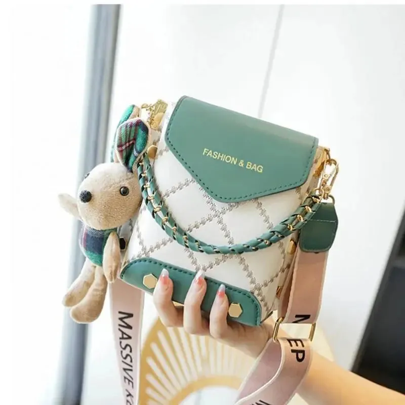 Fashion Women Handbag Crossbody Bag Fashion Women Pattern Shoulder Bag Hardware Chain Strap Color Block Messenger Handbag Composite Crossbody Bag Waist Bag