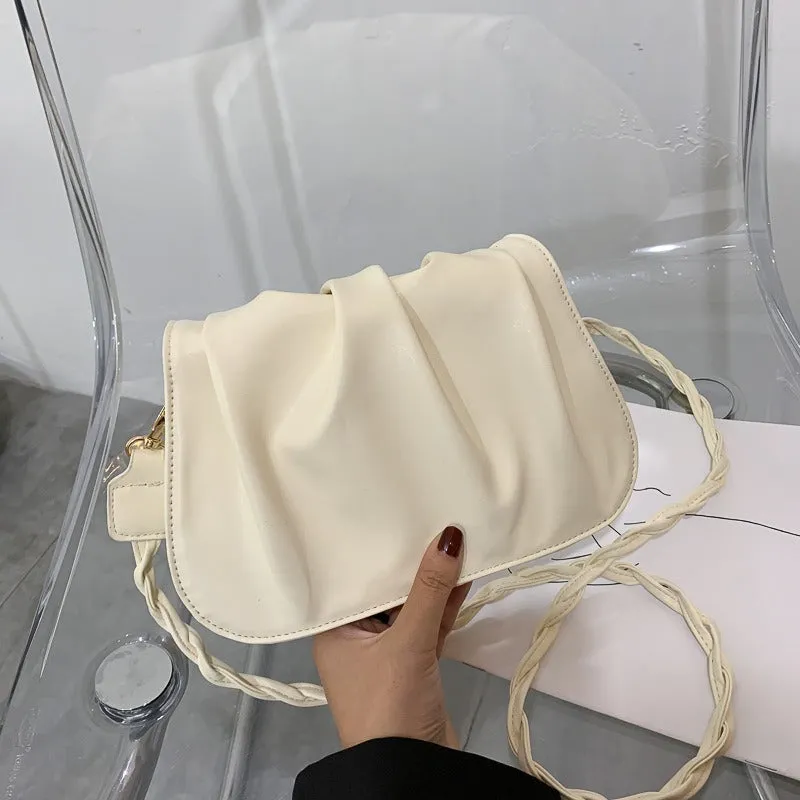 Fashionable Pleated Cloud Shoulder Bag