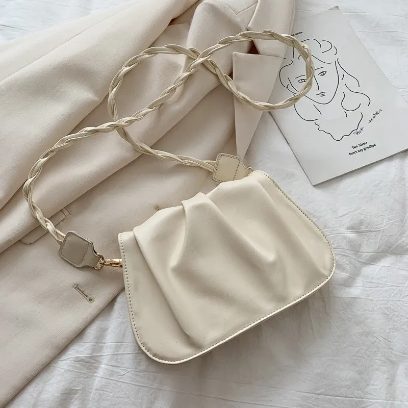 Fashionable Pleated Cloud Shoulder Bag