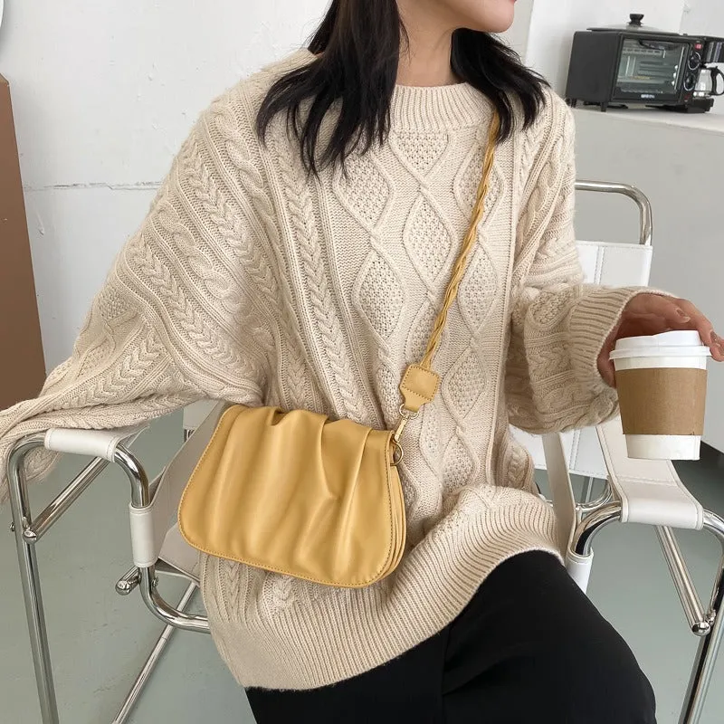 Fashionable Pleated Cloud Shoulder Bag