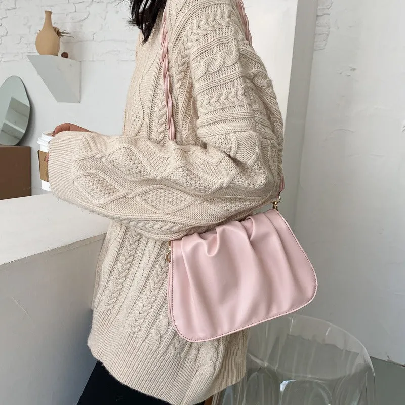 Fashionable Pleated Cloud Shoulder Bag