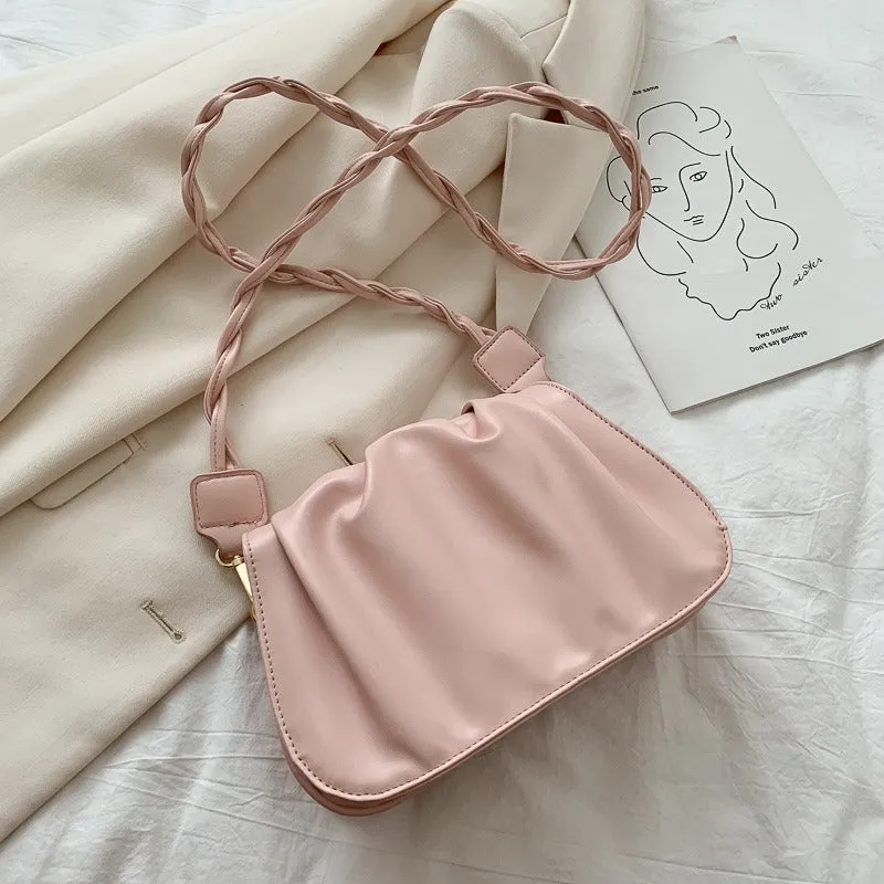 Fashionable Pleated Cloud Shoulder Bag