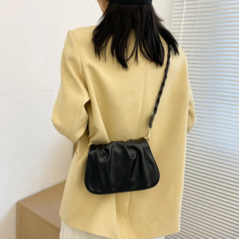 Fashionable Pleated Cloud Shoulder Bag