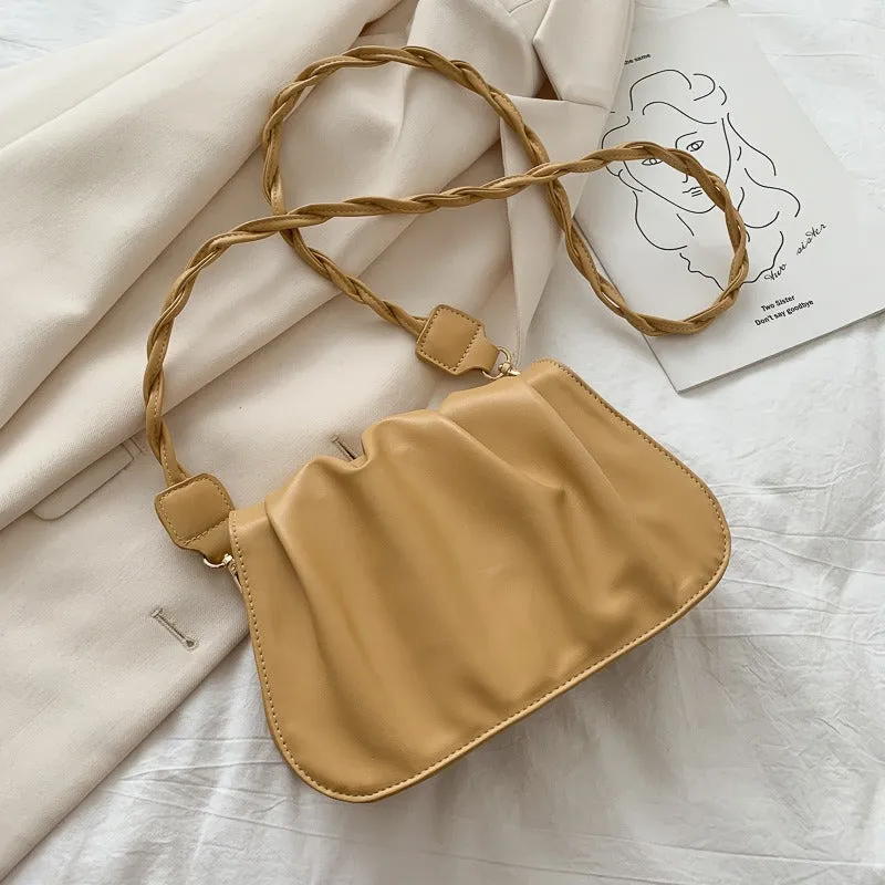 Fashionable Pleated Cloud Shoulder Bag