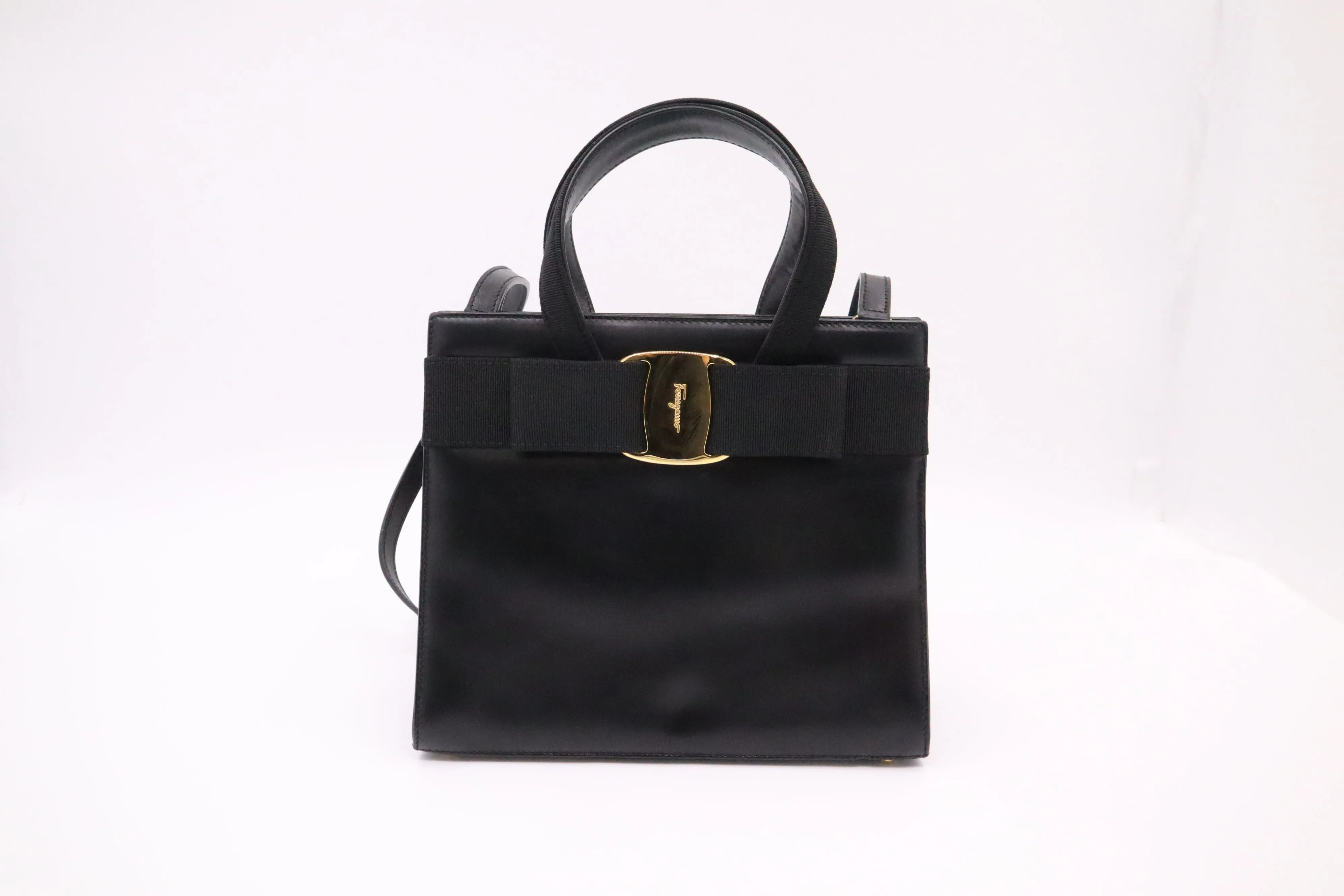 Ferragamo Handbag in Black Leather