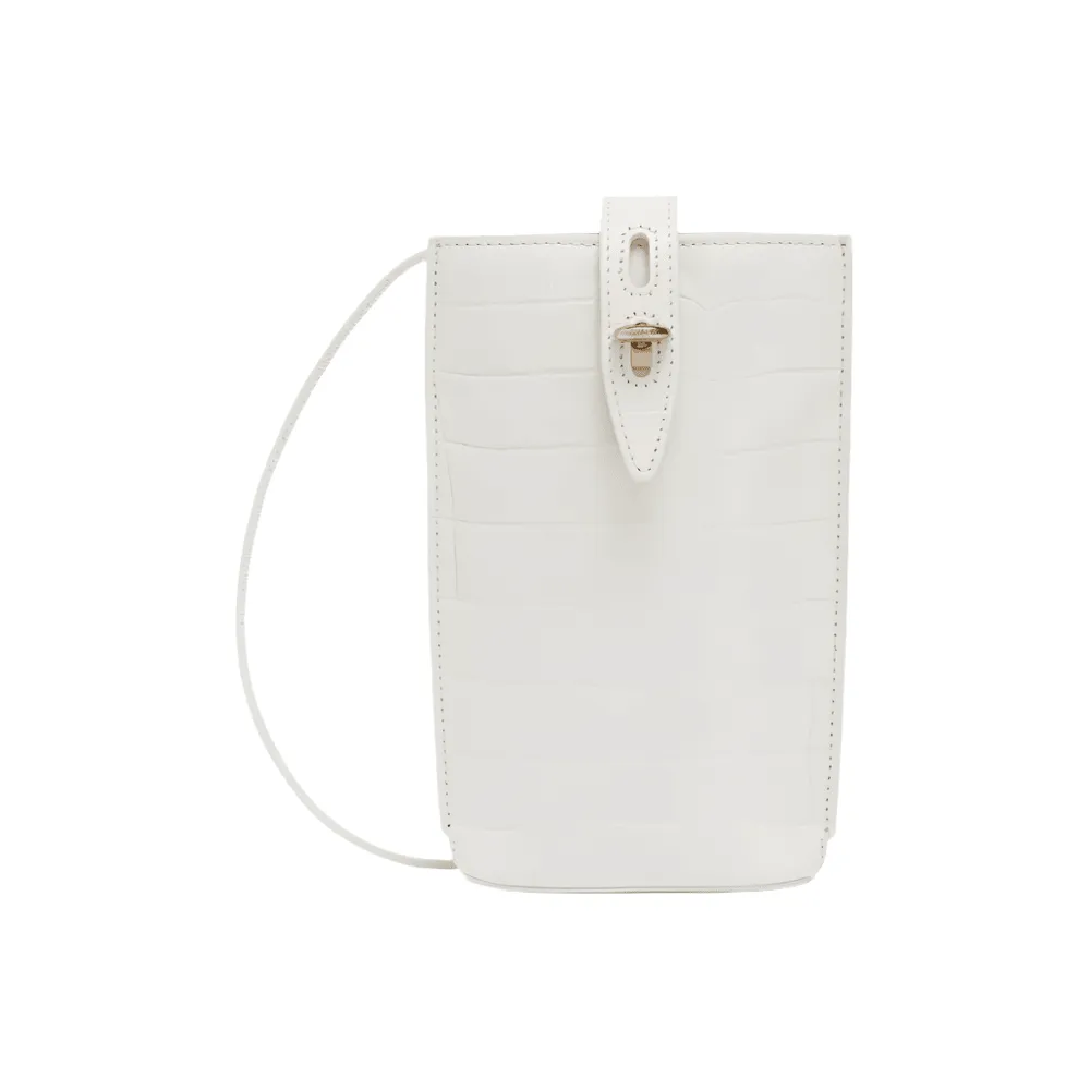 Furla Mini Unica Leather Crossbody Bag - Marshmallow