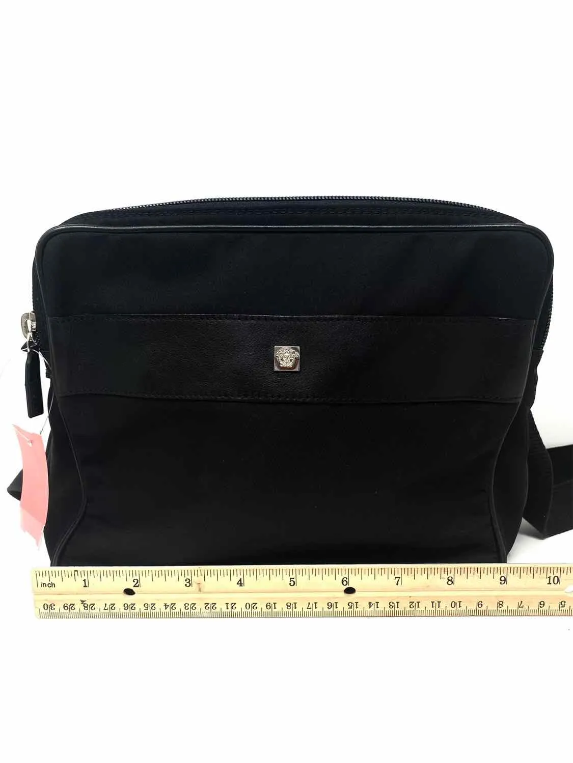 GIANNI VERSACE Medusa Black Camera Bag Shoulder Bag